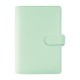 Kalendárium, gyűrűs, betétlapokkal, personal méret, FILOFAX "Saffiano", menta