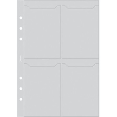 Kalendárium betét, kártyatartó, pocket méret, FILOFAX