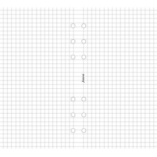Kalendárium betét, jegyzetlap, A5, kockás, FILOFAX, fehér