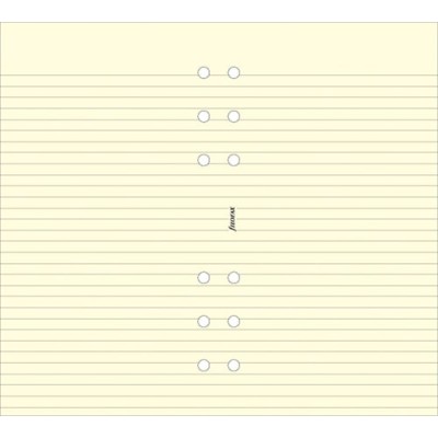 Kalendárium betét, jegyzetlap, A5, vonalas, FILOFAX, krémszín