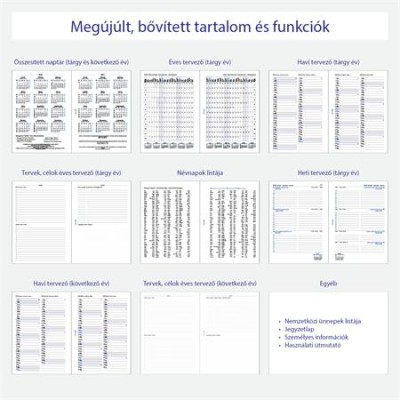 Kalendárium betét, tervező, heti, A5 (L), FILOFAX, 2026