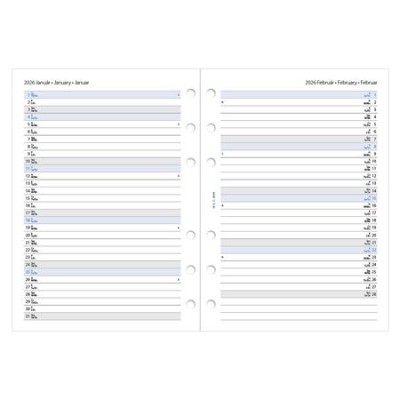 Kalendárium betét, tervező, heti, A5 (L), FILOFAX, 2026