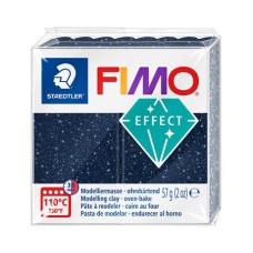 Gyurma, 57 g, égethető, FIMO "Effect", csillámos kék