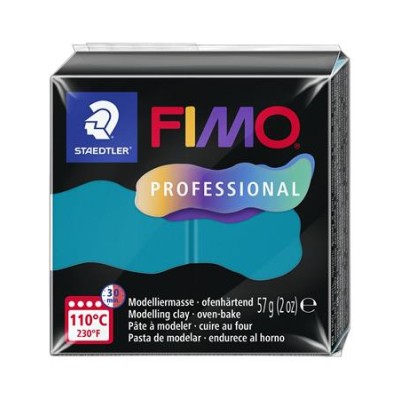 Gyurma, 57 g, égethető, FIMO "Professional", petrol