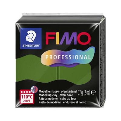 Gyurma, 57 g, égethető, FIMO "Professional", levélzöld