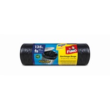 Szemeteszsák, 135 l, 10 db, 70x107 cm, 28 µ, FINO "Power", fekete