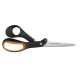 Olló, barkács, 21 cm, FISKARS "Amplify", fekete