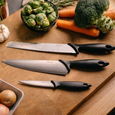 Késkészlet, kezdő, 3 darabos, FISKARS "Essential"