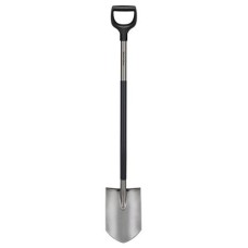 Ásó, hegyes, FISKARS "Ergonomic™", szürke