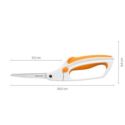 Varróolló, 26 cm, FISKARS "EasyAction™", narancssárga