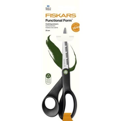 Olló, konyhai, 21 cm FISKARS "Functional ReNew", fekete Olló, konyhai, 21 cm FISKARS "Functional ReNew", fekete