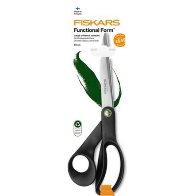 Olló, általános, 25 cm, FISKARS "Functional Form Renew", fekete