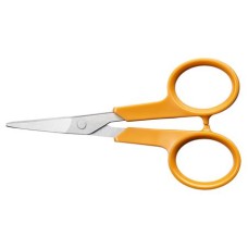 Varróolló, 10 cm, hajlított, FISKARS "Classic", narancssárga