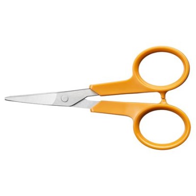 Varróolló, 10 cm, hajlított, FISKARS "Classic", narancssárga