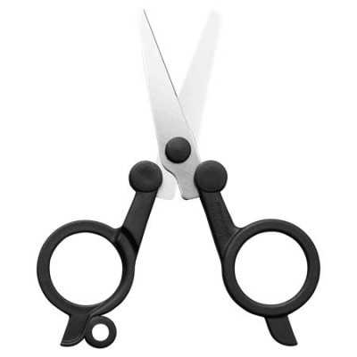 Olló, összecsukható, 11 cm, FISKARS "Functional Form Renew", fekete