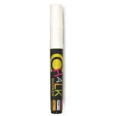 Krétamarker, 2,5 mm, 1 db/bliszter, FLEXOFFICE "Chalkmarker", fehér