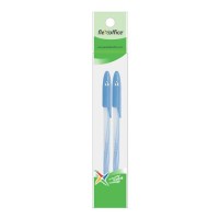 Golyóstoll, 0,3 mm, 2 db/bliszter, kupakos, FLEXOFFICE "Candee", kék