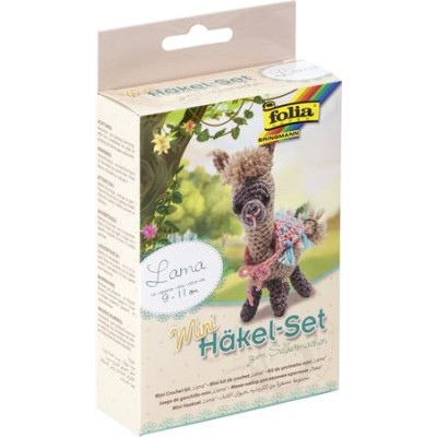 Mini horgolókészlet, FOLIA, láma