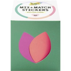 Matrica készlet, 460 db, FOLIA "Mix + Match", virágos motívumok