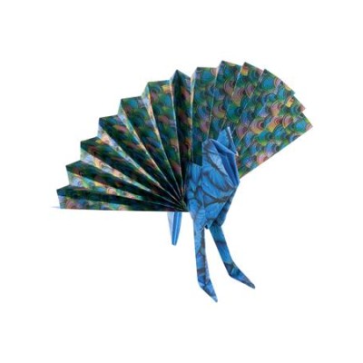 Origami papír, 15x15 cm, 80 g, 50 lap, FOLIA "Wildlife", 10 különböző minta