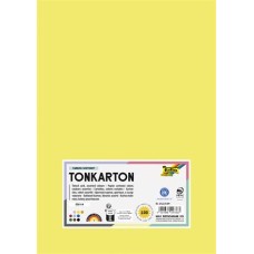 Dekorkarton, 2 oldalas, A4, 220 g, 100 lap, FOLIA "Basic", 10 különböző szín