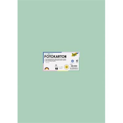 Dekorkarton, 2 oldalas, 50x70 cm, 300 g, 10 lap, FOLIA, menta