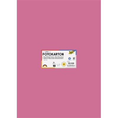 Dekorkarton, 2 oldalas, 50x70 cm, 300 g, 10 lap, FOLIA, fáradt rózsaszín
