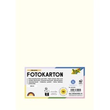 Dekorkarton, 2 oldalas, A4, 300 g, 50 lap, FOLIA, gyöngyfehér