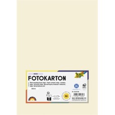 Dekorkarton, 2 oldalas, A4, 300 g, 50 lap, FOLIA, bézs