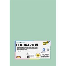 Dekorkarton, 2 oldalas, A4, 300 g, 50 lap, FOLIA, menta