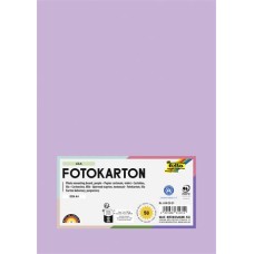 Dekorkarton, 2 oldalas, A4, 300 g, 50 lap, FOLIA, halvány orgonalila