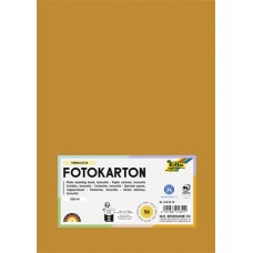 Dekorkarton, 2 oldalas, A4, 300 g, 50 lap, FOLIA, terrakotta