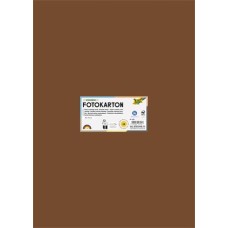 Dekorkarton, 2 oldalas, 50x70 cm, 300 g, 10 lap, FOLIA, csokoládébarna