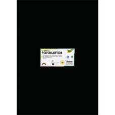 Dekorkarton, 2 oldalas, 50x70 cm, 300 g, 10 lap, FOLIA, fekete
