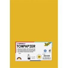 Színes papír, A4, 130 g, 100 lap, FOLIA, sötétsárga