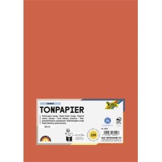 Színes papír, A4, 130 g, 100 lap, FOLIA, narancssárga