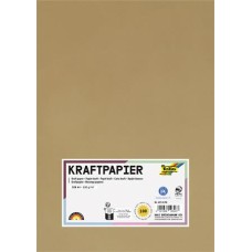 Kraft papír, A4, 120 g, 100 lap, FOLIA
