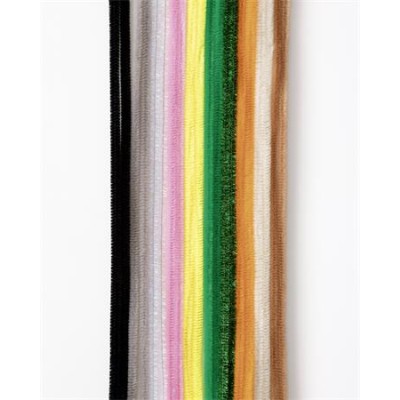 Zseníilia drót, 50 cm, FOLIA "Szafari", 10 különböző szín