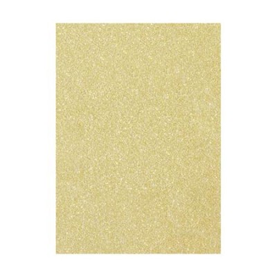 Dekorkarton tömb, csillámos, 1 oldalas, 50x70 cm, 300g, 5 lap, FOLIA, arany