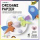Origami papír, 20x20 cm, 70 g, 100 lap, FOLIA, vegyes színek