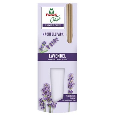 Légfrissítő, 90 ml, utántöltő, FROSCH "Oase", levendula