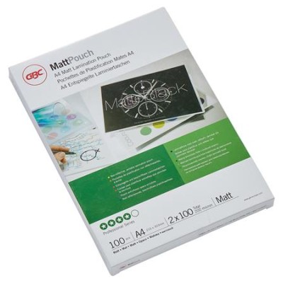 Meleglamináló fólia, 100 mikron, A4, matt, GBC