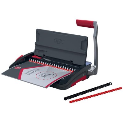 Spirálozógép, műanyag spirálkötéshez, manuális, 165 lap, GBC "CombBind CB12"