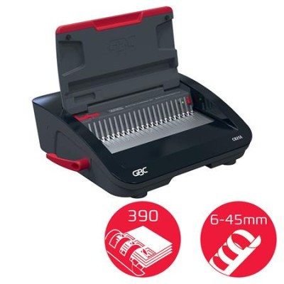 Spirálozógép, műanyag spirálkötéshez, elektromos, 390 lap, GBC "CombBind CB25E"