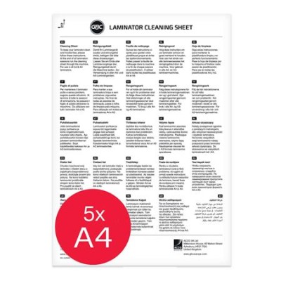 Laminálógép tisztítókarton, A4, GBC