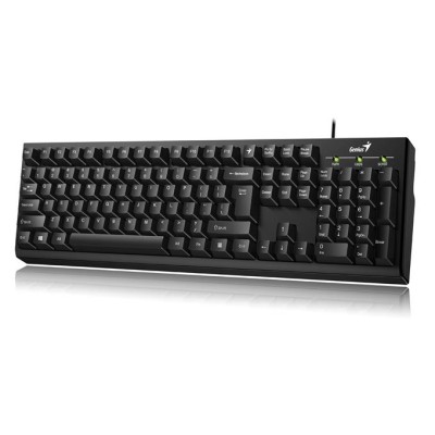 Billentyűzet, vezetékes, 12 funkciógomb, USB, GENIUS "Smart KB-100", fekete