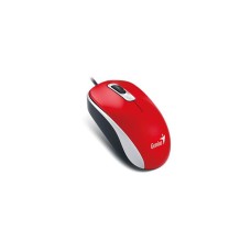Egér, vezetékes, optikai, normál méret, USB, GENIUS "DX-120", piros