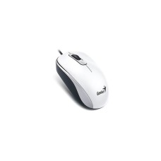 Egér, vezetékes, optikai, normál méret, USB, GENIUS "DX-120", fehér