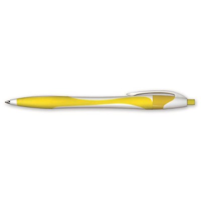 Golyóstoll, 0,4 mm, nyomógombos, vegyes színű test, GRANIT "D520", kék