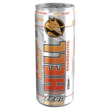 Energiaital, cukormentes, 250 ml, HELL "White Peach Zero"